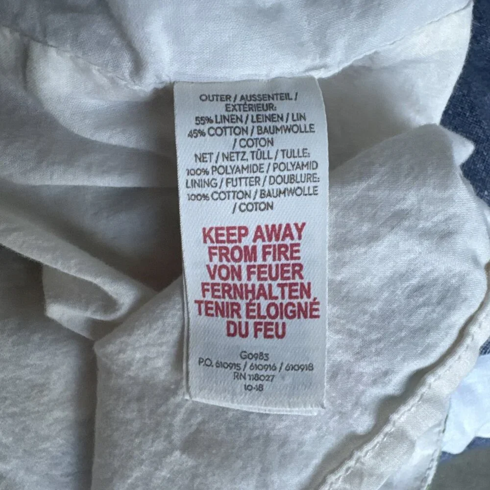 Mini Boden Spring Summer Floral Linen Cotton Dress Lined Size 6-7 Year - Picture 7 of 8